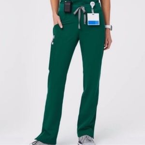 FIGS Limited Edition Hunter Green Kade Scrub Pants